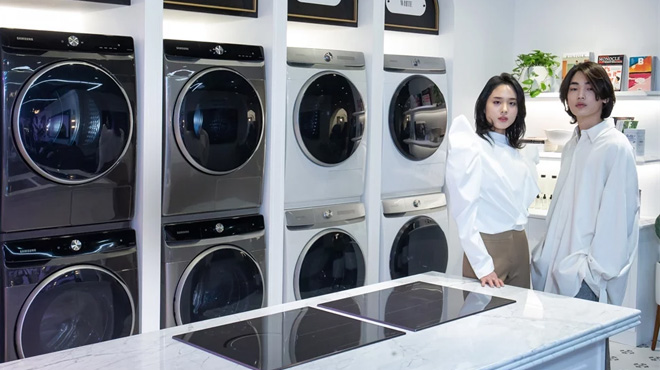 Samsung ra mắt máy giặt tích hợp máy sấy có trí tuệ nhân tạo AI