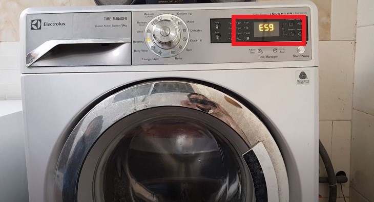 Lỗi E59 máy giặt Electrolux. Nguyên nhân và cách khắc phục
